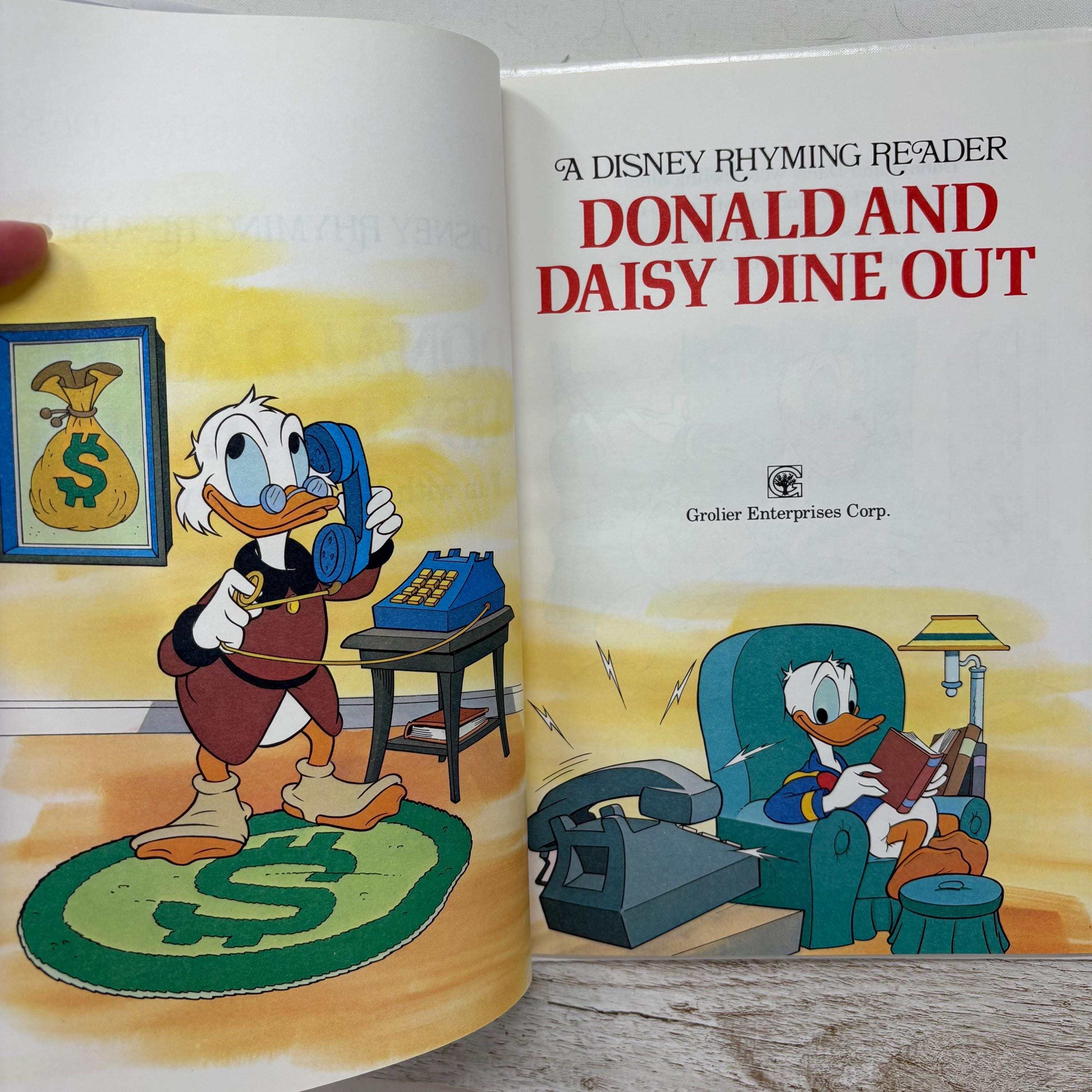Vintage 1988 Disney Rhyming Reader Books, Excellent Condition
