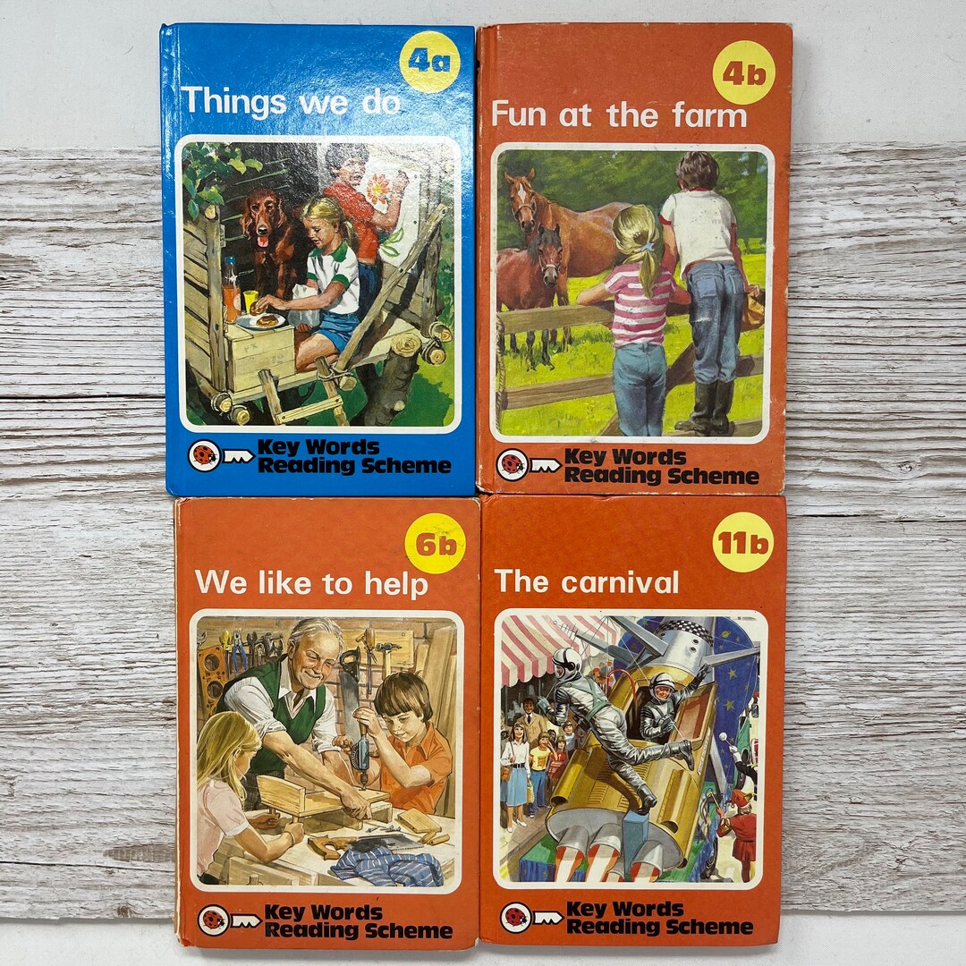 Vintage 1980s Ladybird Key Words Reading Scheme Childrens Educational ...