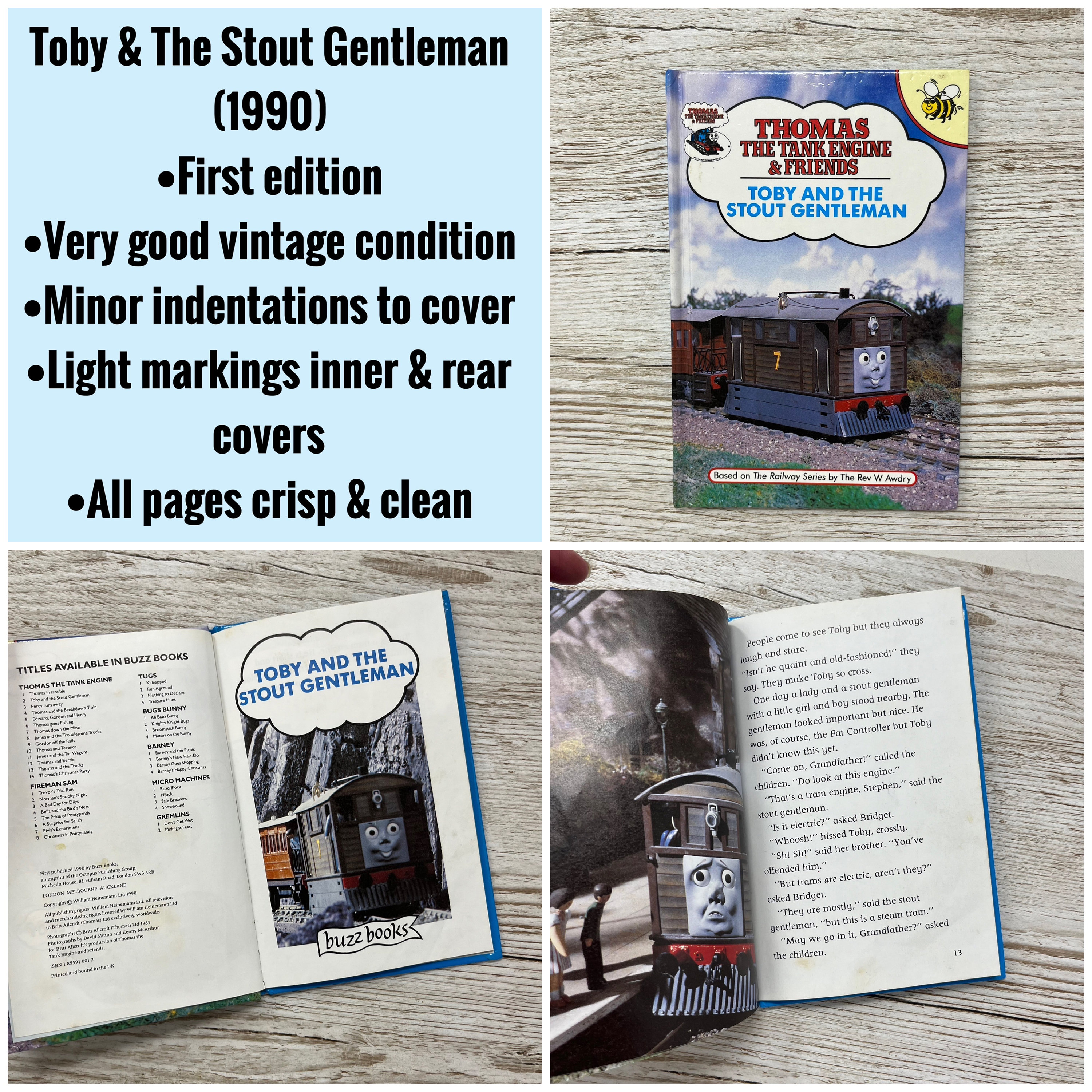 Vintage 1990s Buzz Books Thomas the Tank Engine & Friends, Choice