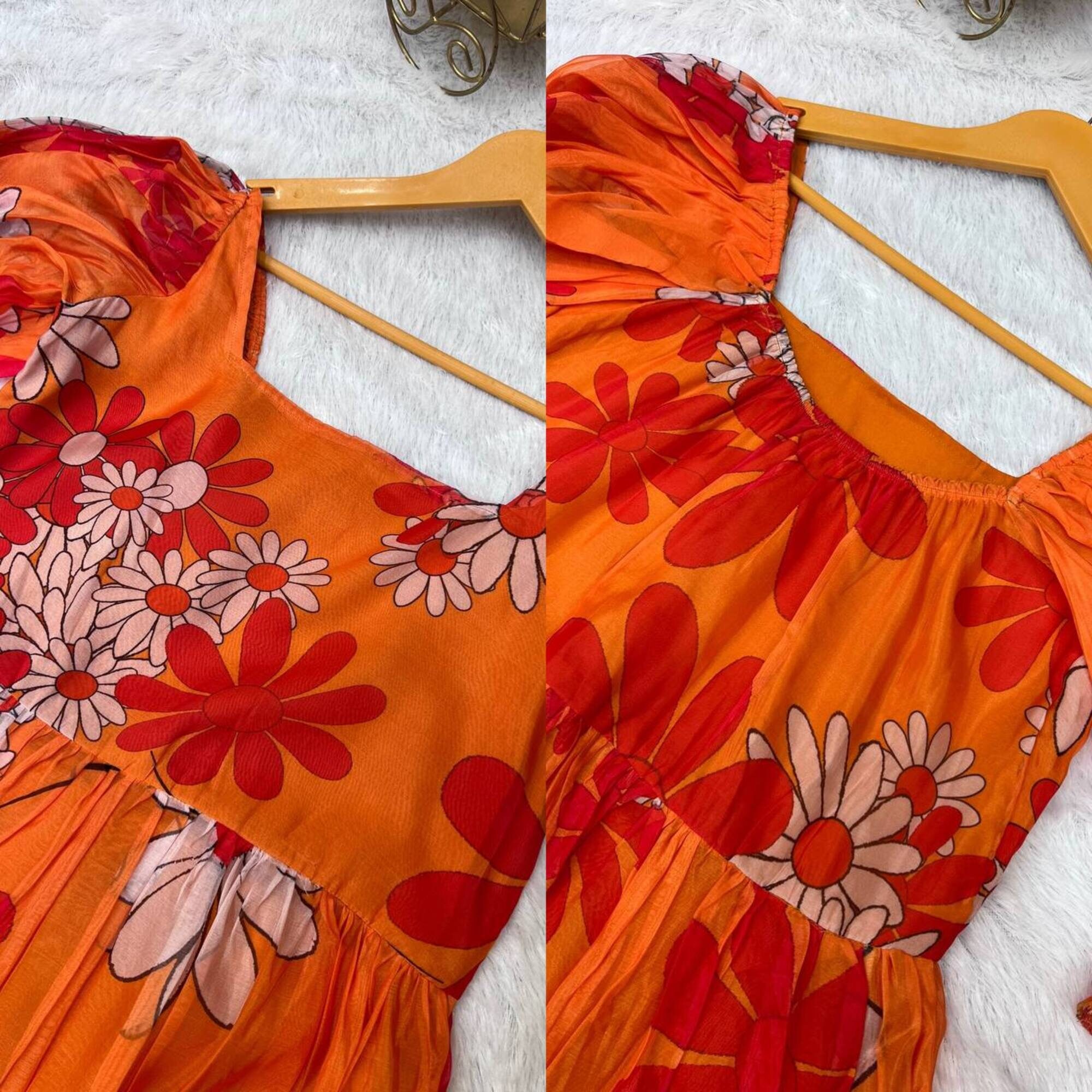 Tunic with a Silk Organza Cape