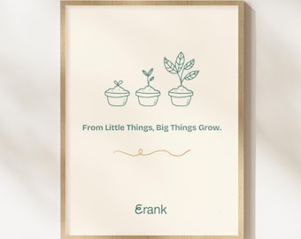 eRank Branded Wall Art for Home Office, PNG Printable for Small Business Owners