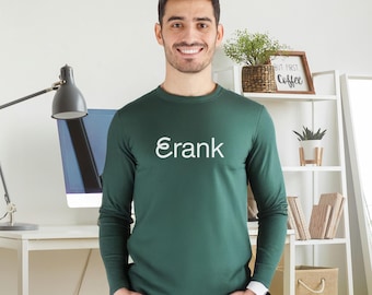 eRank Branded Unisex Jersey Long Sleeve Shirt, Green Soft and Comfortable Home Office Apparel