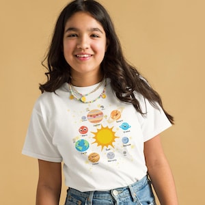 Planets Shirt, Solar System Shirt, Space Shirt, Birthday Shirt, Aerospace, Kids Clothes, Toddler, Boy Girl Gift, Space & Planets, Mars