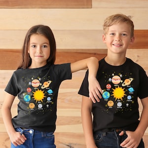 Planets Shirt, Solar System Shirt, Space Shirt, Birthday Shirt, Aerospace, Kids Clothes, Toddler, Boy Girl Gift, Space & Planets, Mars