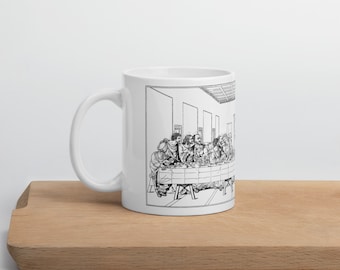 The Last Supper Leonardo Da Vinci Mug, Leonardo Da Vinci, Leonardo Collection, Leonardo Da Vinci Art, Da Vinci Mug, Fine Art Mug, Da Vinci