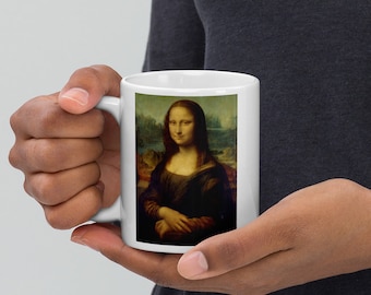 Mona Lisa Mug, Leonardo Da Vinci Mug, Leonardo Collection, Leonardo Da Vinci Art, Da Vinci Mug, Fine Art Mug, Fine Art Cup, Da Vinci Gift