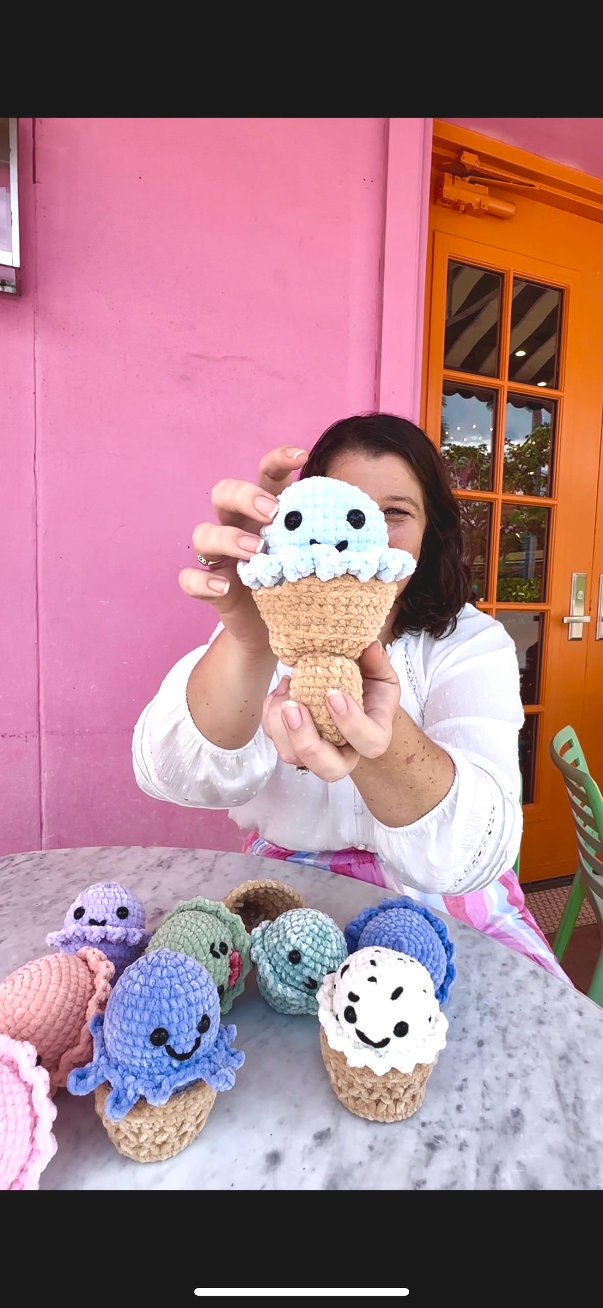 Mix & Match Ice Cream Shoppe Crochet Pattern - Intermediate