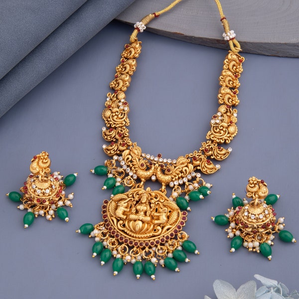 Rofarword South Indian Jewellery Set /Temple Jewelry Set /Choker Necklace / Choker Set/ Bollywood Jewelry/ Indian Jewelry/ Gifts