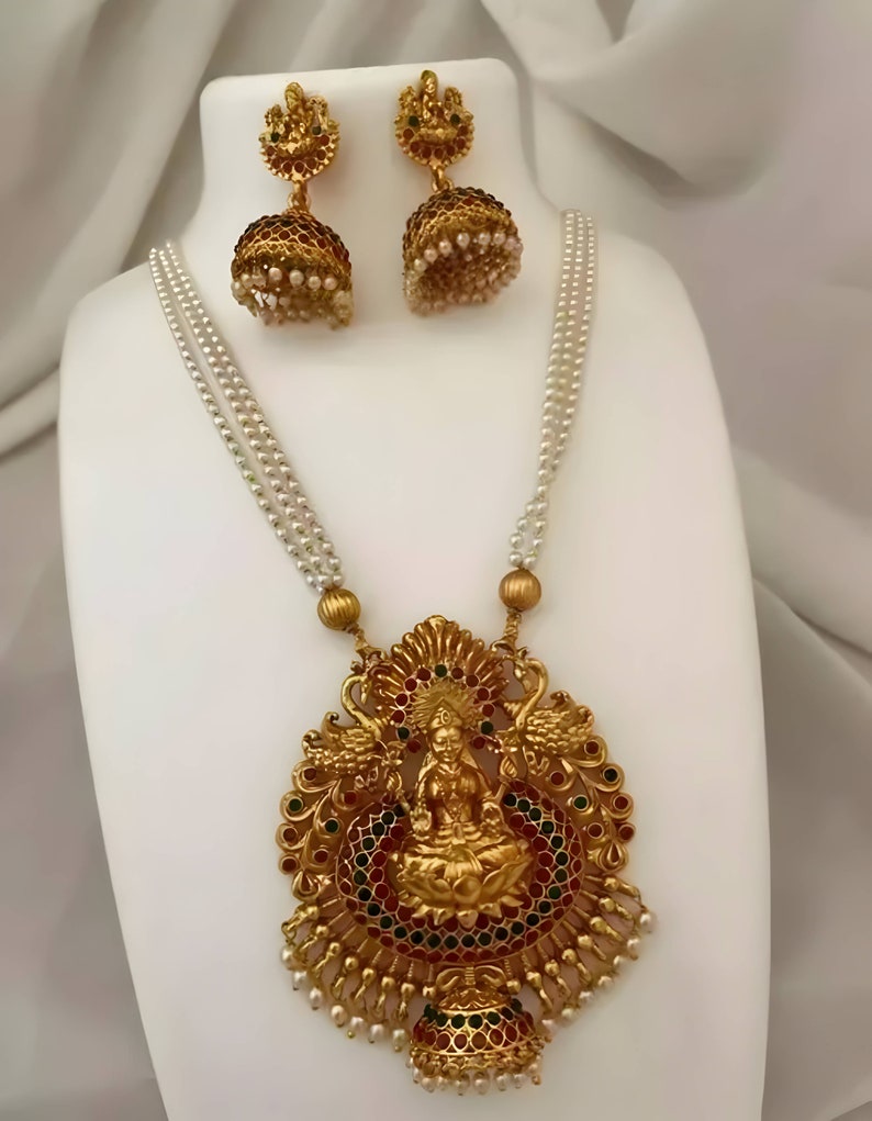 Rofarword South Indian Jewellery Set /Temple Jewelry Set /Choker Necklace / Choker Set/ Bollywood Jewelry/ Indian Jewelry/ Gifts TM_112