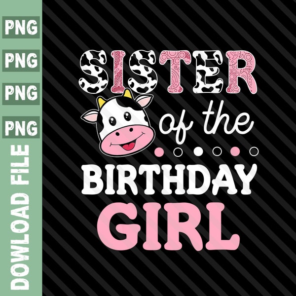 Bundle Family Cow Birthday Png,Family Cow Birthday Girl Png,Birthday Cow Png,Png,Kid Farm Cow Birthday Png, Sister Cow Png,Farm Png