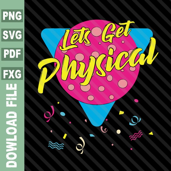 Retro 80s svg, 80s Retro svg, 80s Party svg, Birthday 1980 svg, 90's Retro 80'svg, 80s svg, Let's get physical svg, Love Retro 80'svg