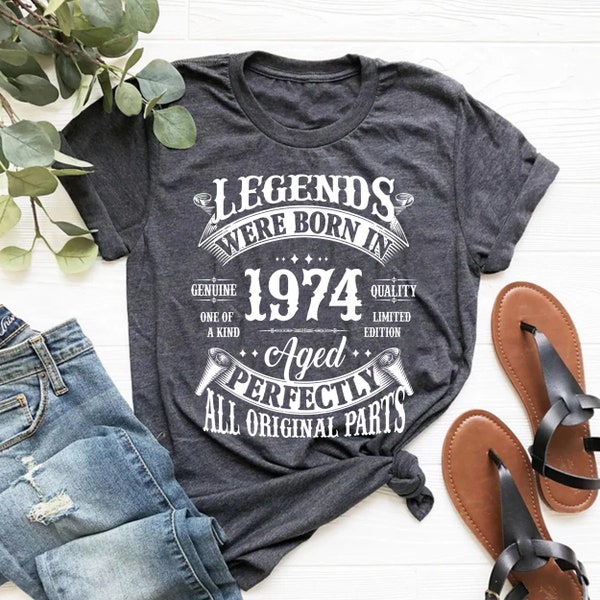 50th Birthday Gift For Women, 50th Birthday Shirt, Vintage 1974 Shirt, 50th Birthday Gift For Men, 50th Birthday Friend, 50th Birthday Woman