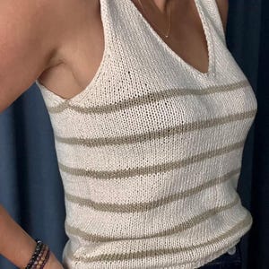 Knitting pattern top V-neck, easy to make in a few eveningsfrom, bottom to top, Two Evenings Top by loveknitnl