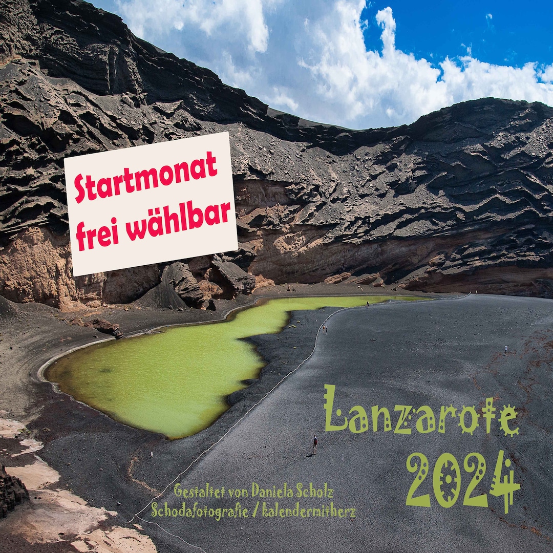 Lanzarote 2024 Wall Calendar Etsy
