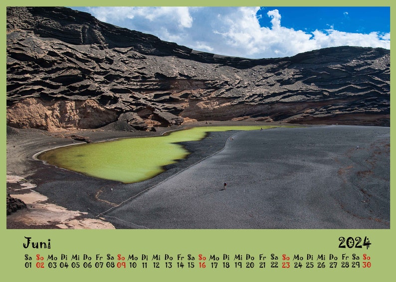 Lanzarote Calendar Wall Calendar Monthly Calendar Christmas Gift