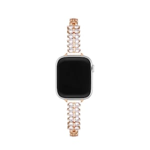 Sparkling Zircon Apple Watch Band｜Glitter Metal Watch Strap | Jewelry Watch Bracelet | for iWatch 38/40/42/44/41/45/49/46mm | Christmas Gift