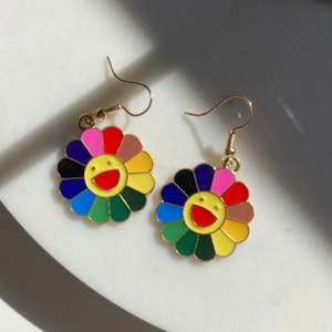 Hobi Jhope Flower Hängeohrringe BTS Pin