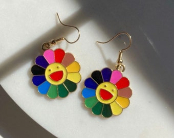 Hobi Jhope Flower Hängeohrringe BTS Pin