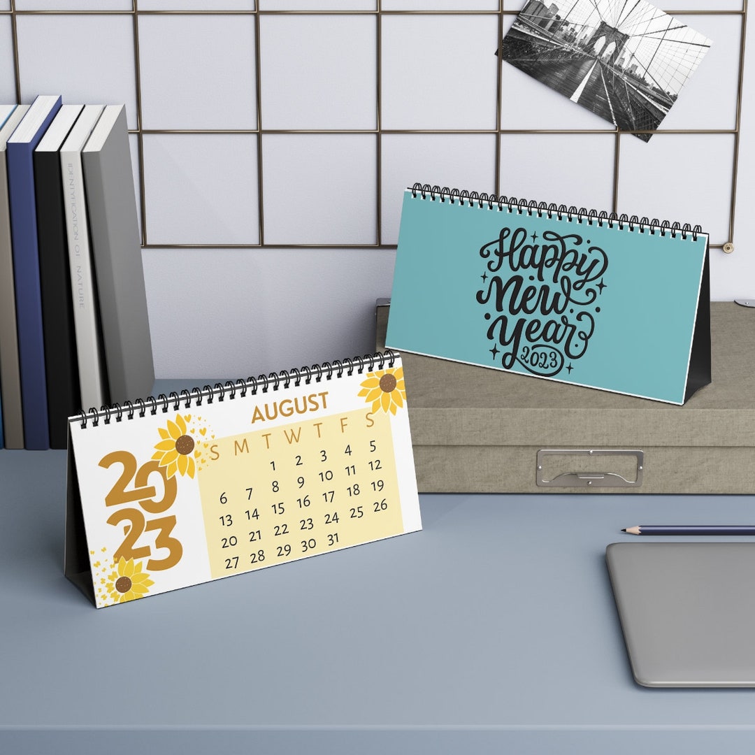 2023 Monthly Theme Holiday Desk Calendar Etsy
