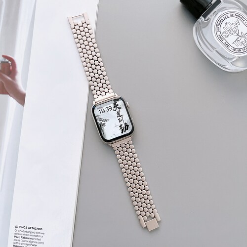 Starlight Steel Apple Watch Band Apple Watch Band Series - Etsy Canada