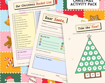Christmas Activity Pack for Kids | Printable Advent Countdown