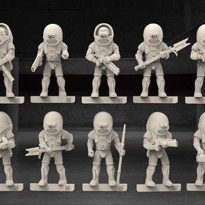 28mm Steersman Astronaut Pilots x10 TGM-7