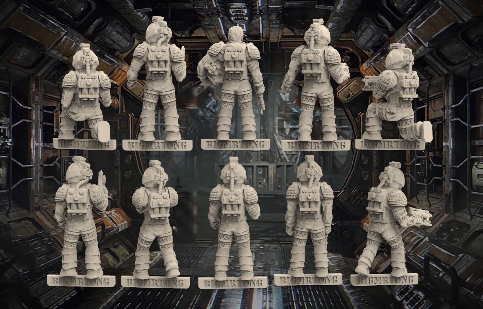 28mm Alien Space Crew (set 1) X10 TGM-7 - Etsy UK