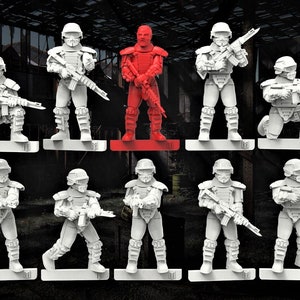 28mm Commonwealth soldiers x10 TGM-7