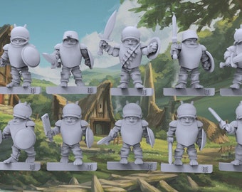 28mm  Halflings with Sword x10 TGM-7