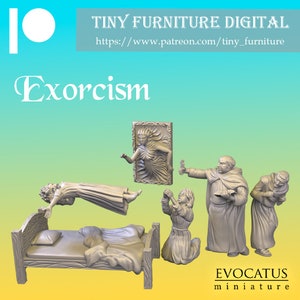 Set #7 Exorzismus Vergoldete Bauern 28mm 32 mm TGM-7