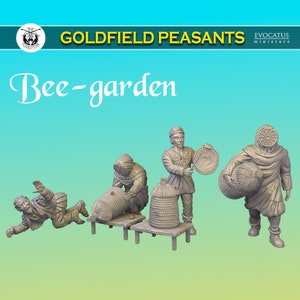 Set #22 Bee-garden Vergoldete Bauern 28mm 32mm TGM-7