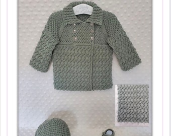 Brynn Coat Set knitting pattern in DK