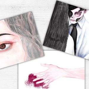 Postkarte 3er Set I Emotionen | Froschgie Original Illustration