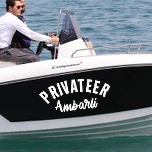 Custom NEW Boat Name Decal, Fishing Decal, Boat Decal, Custom Nautical Vinyl Decal, Personalized Decal, Custom Name Decal, Custom Boat Decal