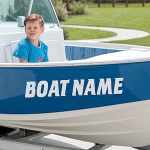 Adesivo personalizzato con nome barca, adesivo in vinile nautico personalizzato, grande scritta per barca a vela, grafica per yacht, etichetta marina impermeabile, regalo per barca per lui