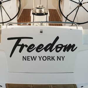 Custom Boat Decal for yachts, Motor Boats, Pontoon Boats Kayaks, Custom Boat Decal for your water craft, Custom Nautical Boat Decal Sticker