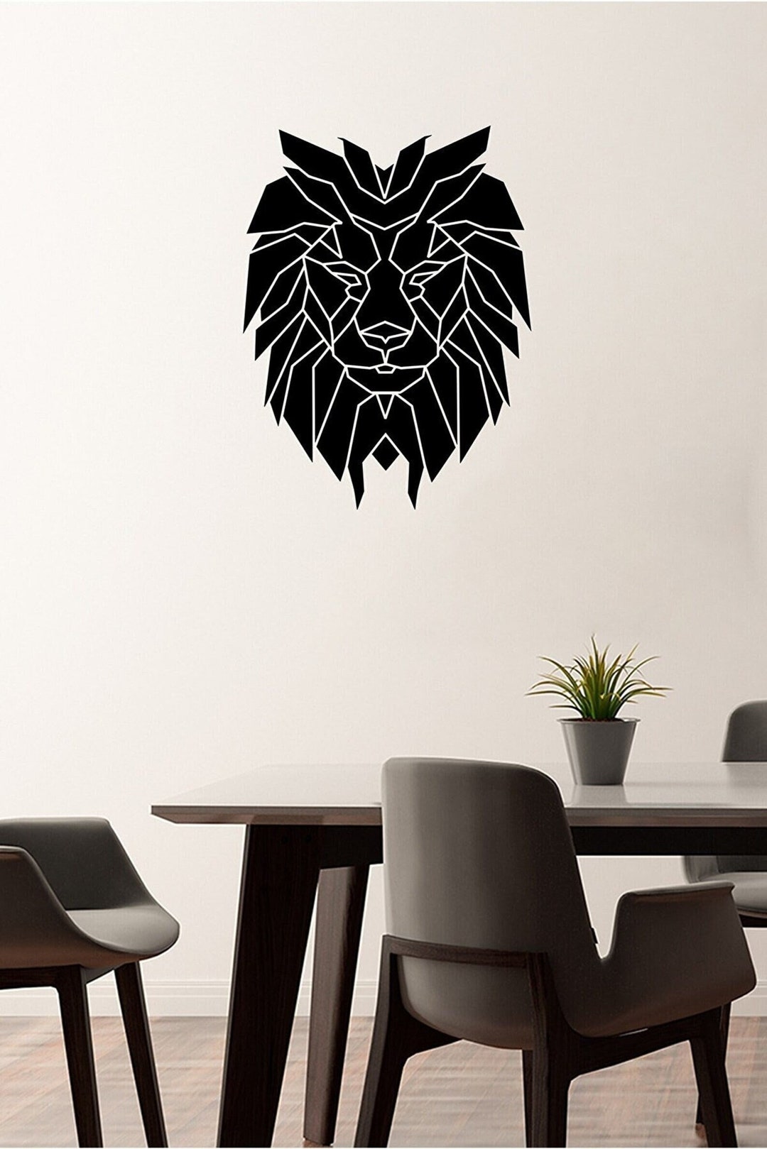 Custom Color Lion Sticker, Window Sticker, Vinyl Wall Decal, Home ...