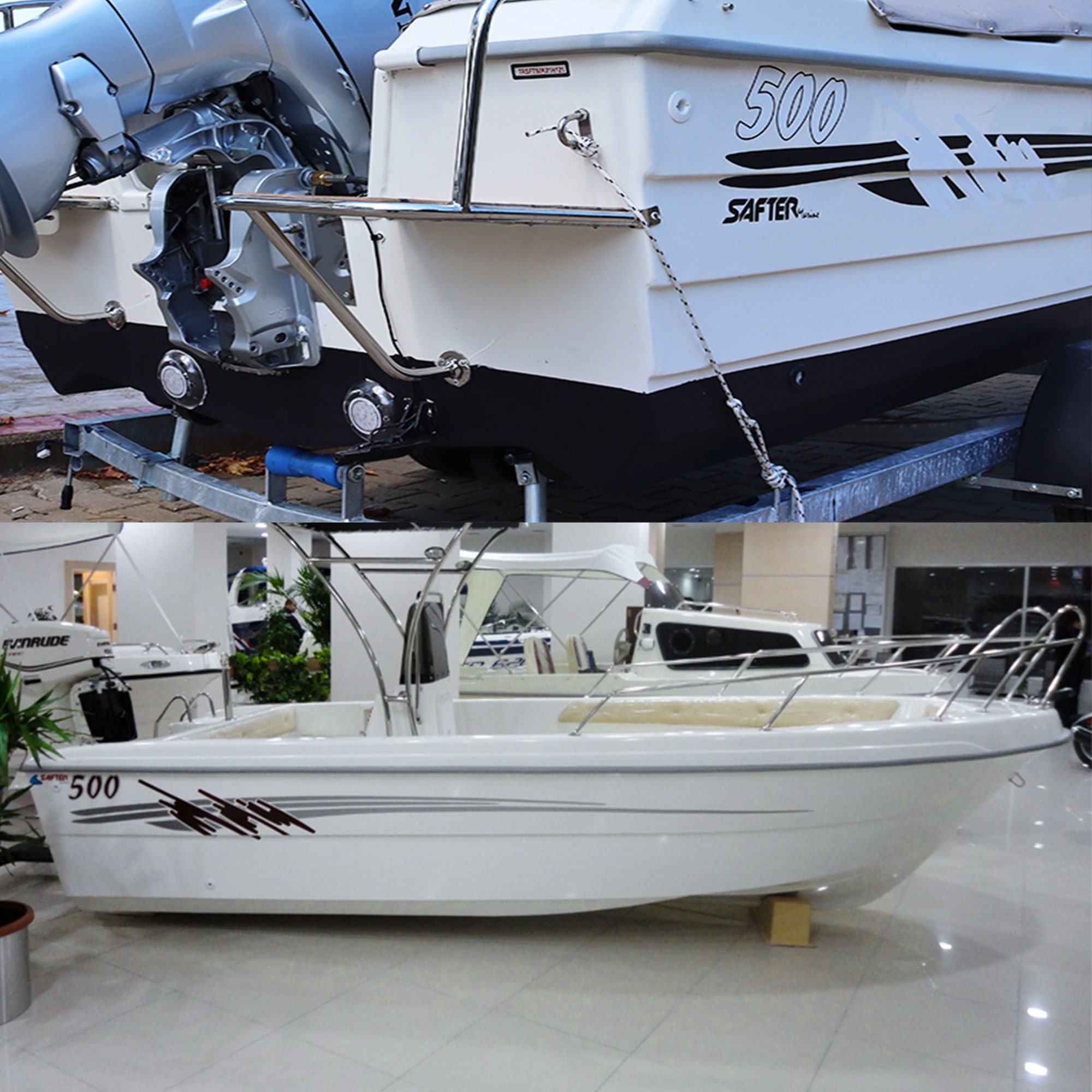 Two Color Line Boat Decal Vinyl Decal Boat Decal Sticker Etsy