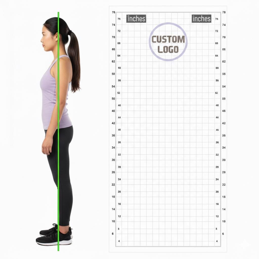 Custom Body Analysis Vinyl Posture Chart, Fitness Gym Table Posture ...