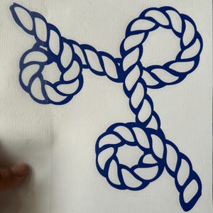 Seilknoten Vinyl-Aufkleber - 2er-Set Marine-Aufkleber, benutzerdefinierter Boot-Schriftzug, nautischer Vinyl-Aufkleber für Schwimmer, Yacht oder Segelboot, einzigartiges Geschenk