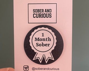 Sobriety Token Gift - Pocket Hug - 1 Month Sober