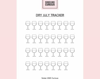 DRY JULY Tracker Challenge - Digital Download