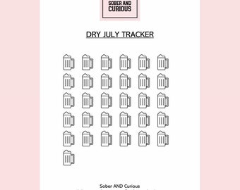 DRY JULY Tracker Challenge (beer) - Digital Download