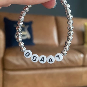 Personalised Sobriety Beaded Bracelet - One Day At A Time - ODAAT