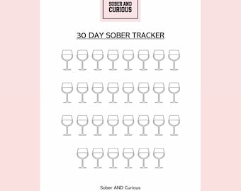 30 Day - SOBER Tracker Challenge - Digital Download