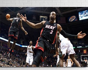 Lebron James And Dwyane Wade Dunk