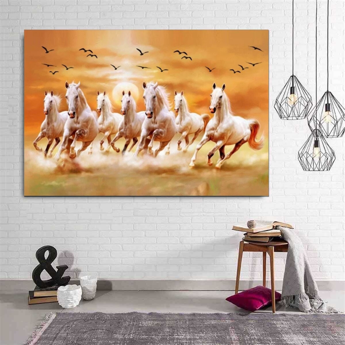 Horse Wall Art 7 Running Horses and Birds Flying Canvas - Etsy Israel Horse Wall Art 7 Running Horses and Birds Flying Canvas - Etsy Israel