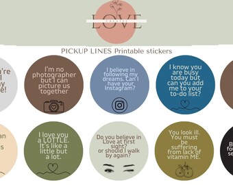 100+ Pickup Line Printable set| Sticker bundle| T-shirt| mug| Laptop | PNG,PDF,SVG |