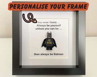 Funny Personalised super hero birthday gifts dad brother son groomsman best man grandad husband boyfriend gifts frames presents