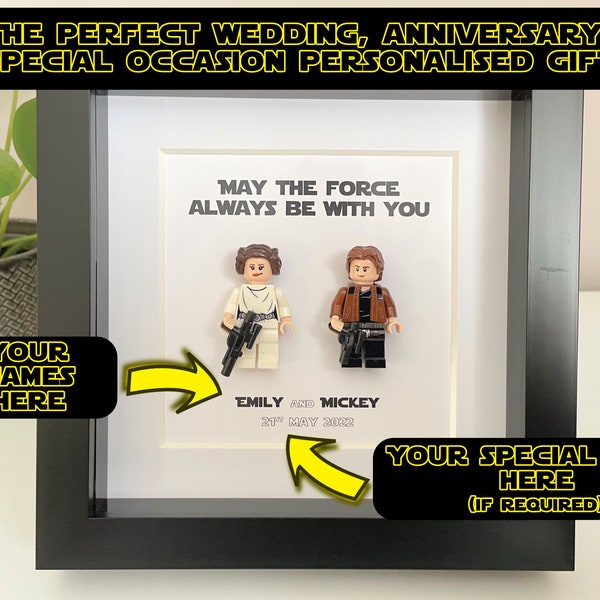 Personalised Wedding Gift Present Wedding Favours Favors Star Wars  I Love You I Know Gift Present Personalised Princess Leia Han Solo